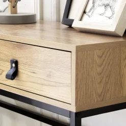 CALICOSY - Sidetable JILL - Licht hout - 80.5x100.3x35.3 cm