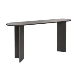 CALICOSY - Sidetable SIRA - Zwart hout - 75x150x35 cm