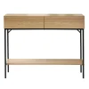 CALICOSY - Sidetable TESSA - Licht hout - 81x100x35 cm
