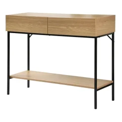 CALICOSY - Sidetable TESSA - Licht hout - 81x100x35 cm