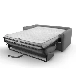 CALICOSY - Slaapbank MIRA - Antraciet grijs - 90x185x104 cm