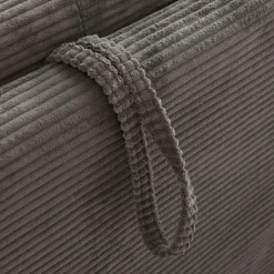 CALICOSY - Slaapbank MIRA - Antraciet grijs - 90x185x104 cm