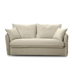 CALICOSY - Slaapbank MIRA - Ecru - 90x185x104 cm