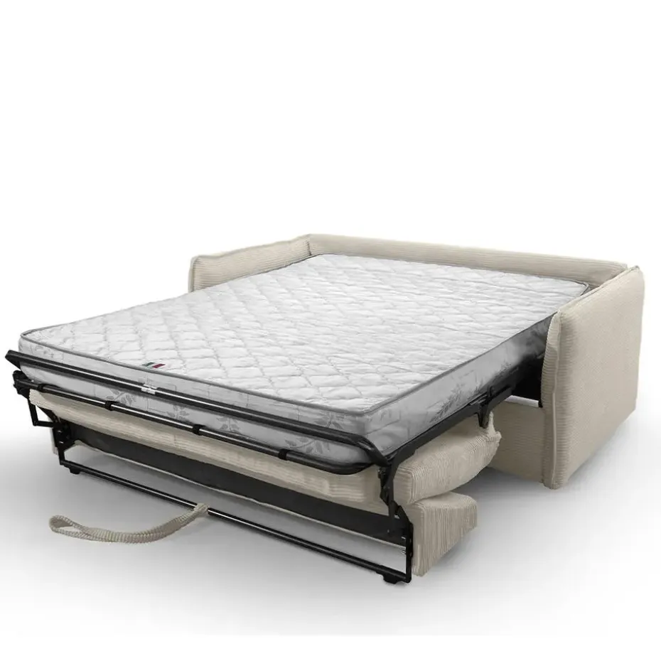 CALICOSY - Slaapbank MIRA - Ecru - 90x185x104 cm