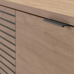 CALICOSY - TV-Meubel ARIEL - Licht hout - 55x180x40 cm