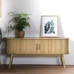 CALICOSY - TV-Meubel ERNEST - Licht hout - 55x119x39 cm