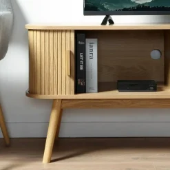 CALICOSY - TV-Meubel ERNEST - Licht hout - 55x119x39 cm