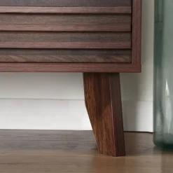 CALICOSY - TV-Meubel FRIBOURG - Donker hout - 51,5x135x39 cm