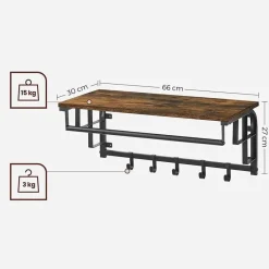CALICOSY - Wandkapstok - - 27x66x30 cm