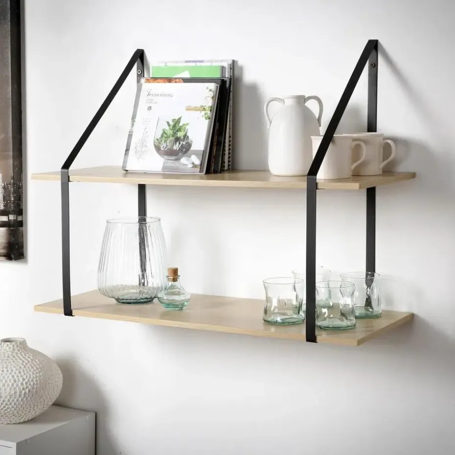 CALICOSY - Wandrek - Licht hout - 60x80x30 cm