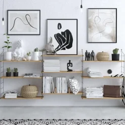 CALICOSY - Wandrek LABA - Licht hout - 85x216x20 cm