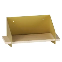 CALICOSY - Wandrek WREN - Goud/Hout - 20x40x19 cm