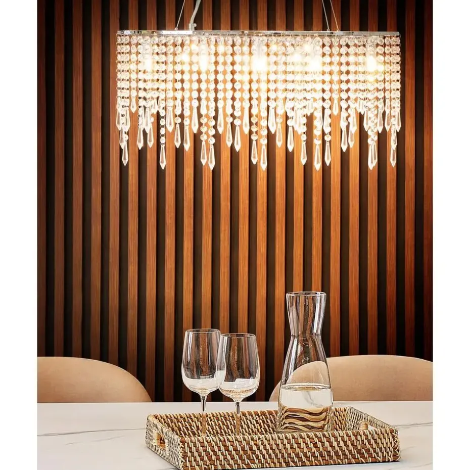 CALVELLE - Kroonluchter - Zilver - Ijzer