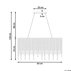 CALVELLE - Kroonluchter - Zilver - Ijzer
