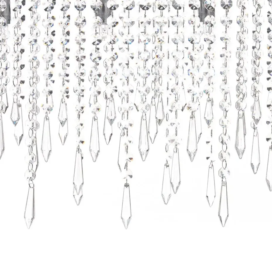 CALVELLE - Kroonluchter - Zilver - Ijzer