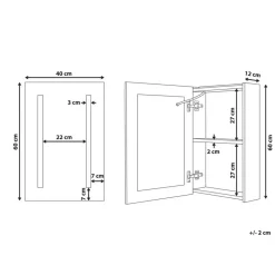 CAMERON - Badkamermeubel - Zwart - Multiplex