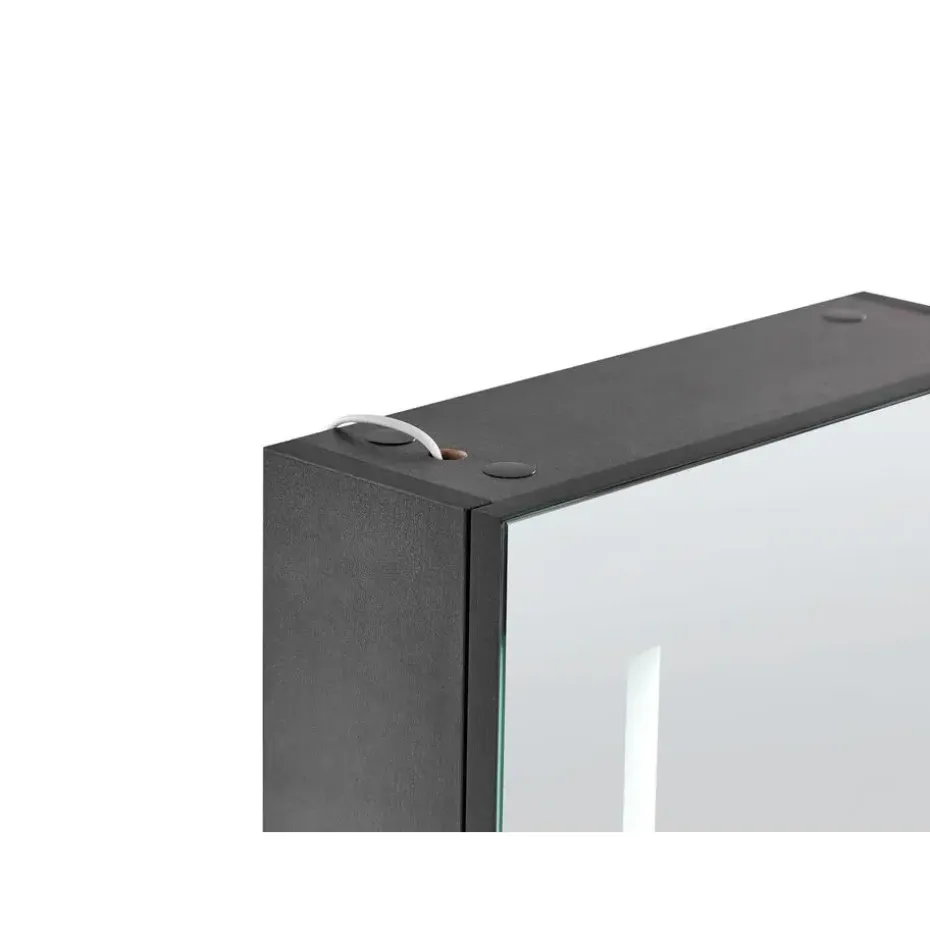 CAMERON - Badkamermeubel - Zwart - Multiplex