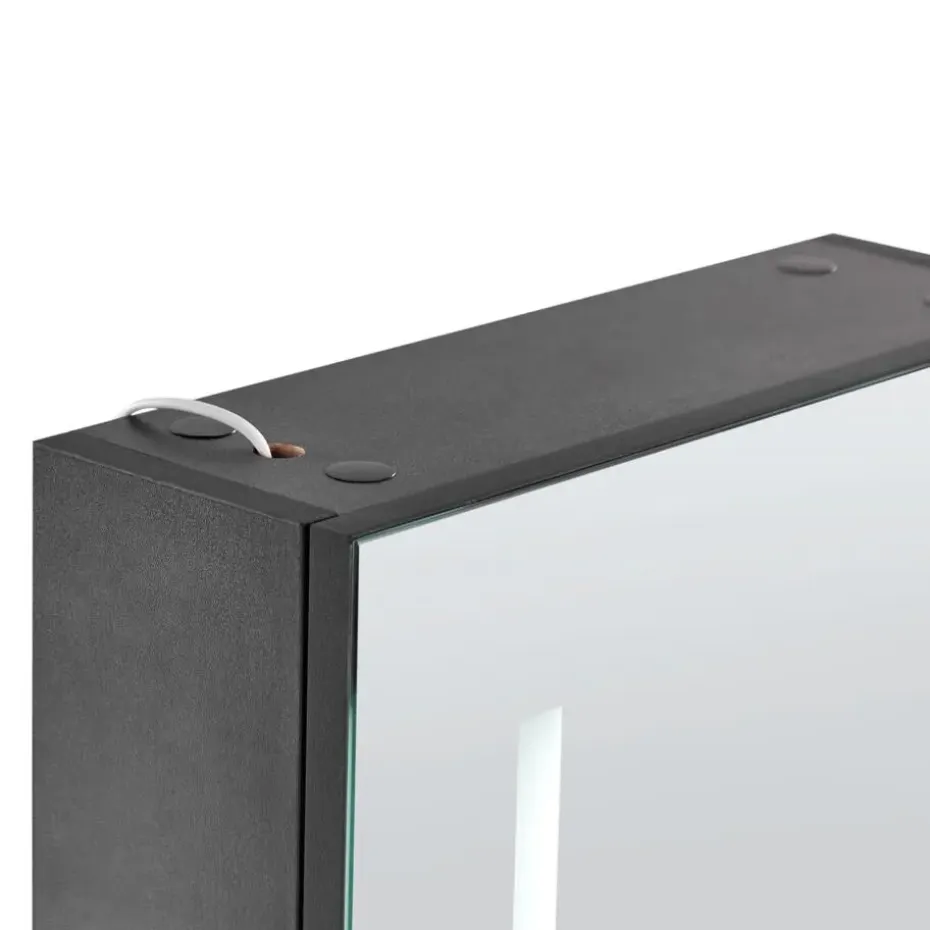 CAMERON - Badkamermeubel - Zwart - Multiplex