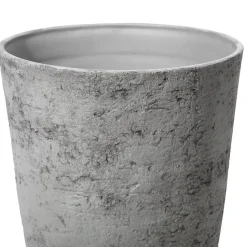 CAMIA - Bloempot set van 2 L - Grijs - Stenenmix