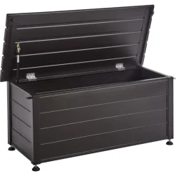 CAMPALTO - Kussenbox - Donkerbruin - 113 x 50 cm - Aluminium