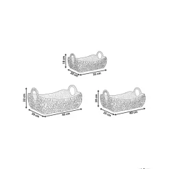 CAMPHA - Manden set van 3 - Natuurlijk - Waterhyacint
