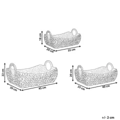 CAMPHA - Manden set van 3 - Natuurlijk - Waterhyacint