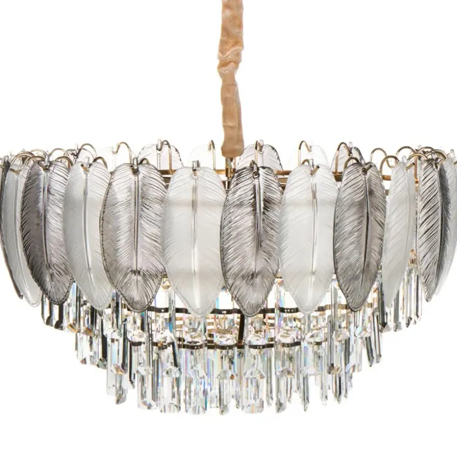 CANAGUA - Kroonluchter - Messing/Transparant - Glas