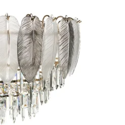 CANAGUA - Kroonluchter - Messing/Transparant - Glas