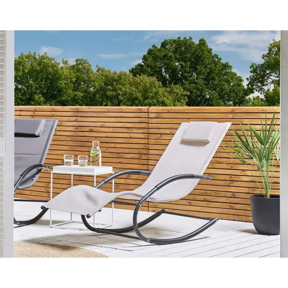 CARANO II - Strandstoel - Beige - Staal