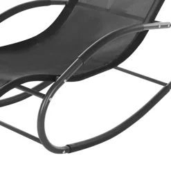 CARANO II - Strandstoel - Zwart - Staal