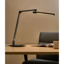 CAROY - Bureaulamp LED - Zwart - Synthetisch materiaal