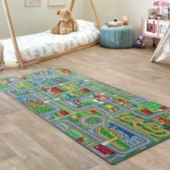 Carpet Studio Playcity Speelkleed - Meerkleurig - 95x200cm