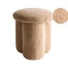 CARRINGTON - Poef - Beige - Bouclé