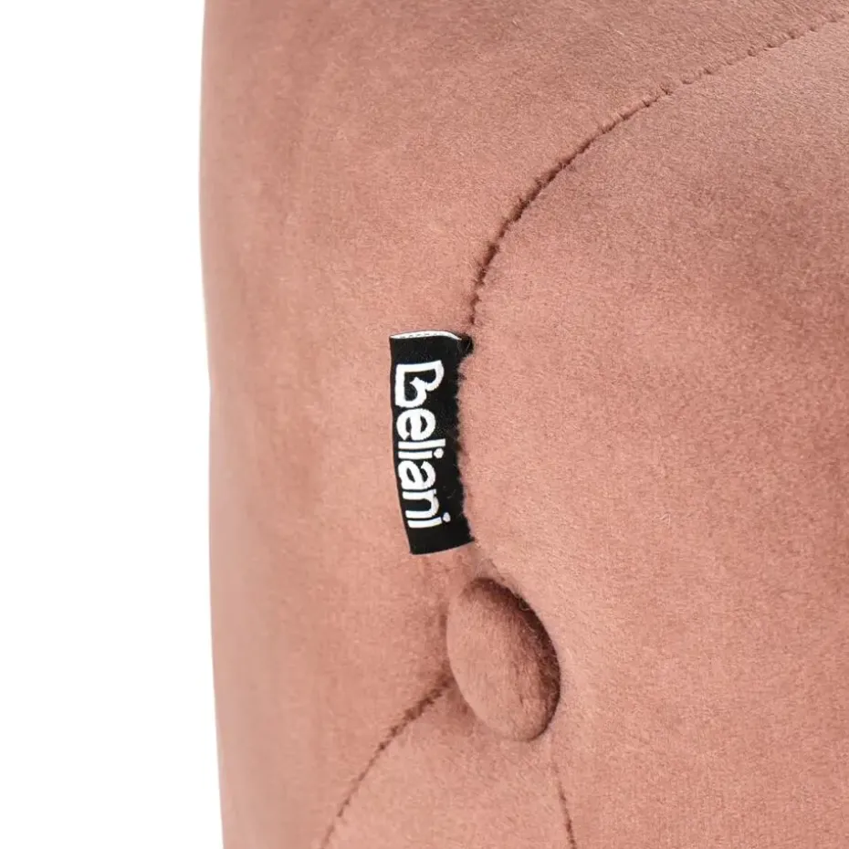 CARROLLTON - Poef - Bruin - 40 cm - Fluweel