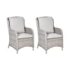CASCAIS - Tuinstoel set van 2 - Beige - PE rotan