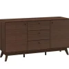 Cassie - Dressoir met 3 laden en 2 deuren walnut-look