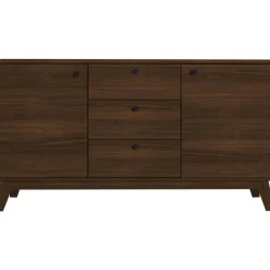 Cassie - Dressoir met 3 laden en 2 deuren walnut-look