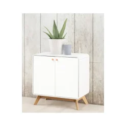 Cassie - Dressoir met 2 witte spaanplaatdeuren