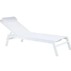 CATANIA - Strandstoel - Wit - Aluminium