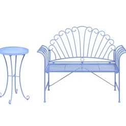 CAVINIA - Bistroset voor 2 - Lichtblauw - IJzer