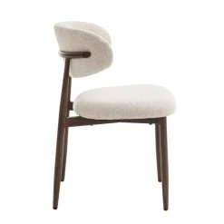 Celia Eetkamerstoelen Set van 2 - Beige Walnoot
