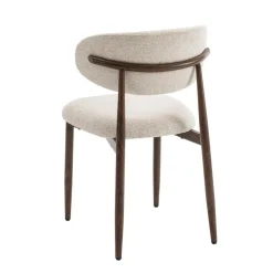 Celia Eetkamerstoelen Set van 2 - Beige Walnoot
