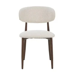Celia Eetkamerstoelen Set van 4 Beige Walnoot