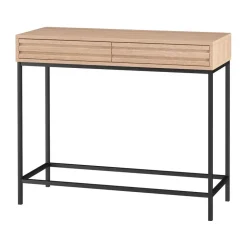 Celine - Consoletafel met 2 laden eiken spaanplaat