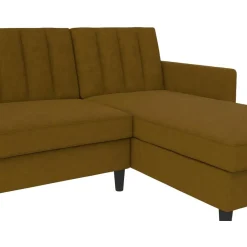 Celine - 3-zits hoekslaapbank in curry stof