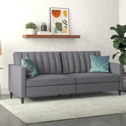 Celine - 3-zits slaapbank in grijs stof