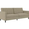Celine - 3-zits slaapbank in cappuccino stof