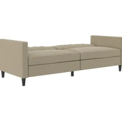 Celine - 3-zits slaapbank in cappuccino stof