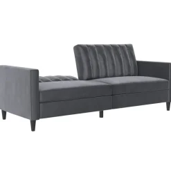 Celine - 3-zits slaapbank in antraciet fluweel