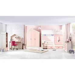 Cento Pink 2-deurs kledingkast huisje meisjeskamer